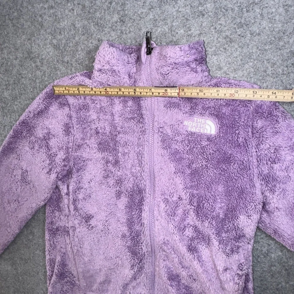 The North Face Oso Fleece Jacket Girls L (12) Purple High Pile Full Zip